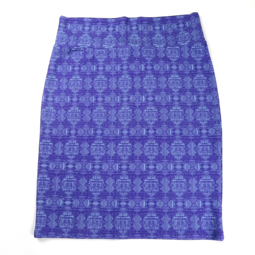 LULAROE Purple Light Blue Skirt